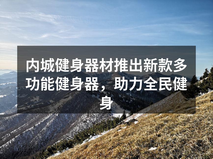 新款多功能健身器,助力家庭健身